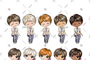 Valentines Day Watercolor Cliparts, a Decorative Illustration by Phantasia Design (Thumbnail 7 of 8)