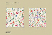 Vintage Botanical Floral Pattern, a Pattern Graphic by likorbut (Thumbnail 3 of 13)