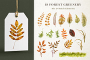 Fall Mushrooms Watercolor Clipart, a Seasonal Illustration by AnitaPol (Thumbnail 8 of 20)