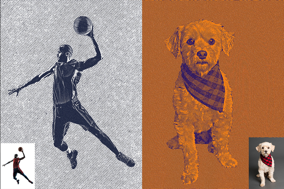 Engrave Halftone Pro Ps Action, an Action Add-On by ridvanpars (Photo 9 of 12)