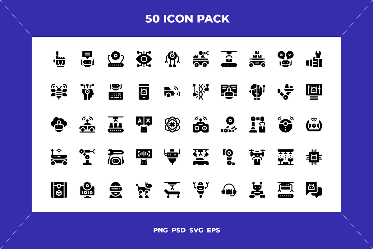 Robotics icons, an Outline Icon by Wencory (Photo 1 of 2)