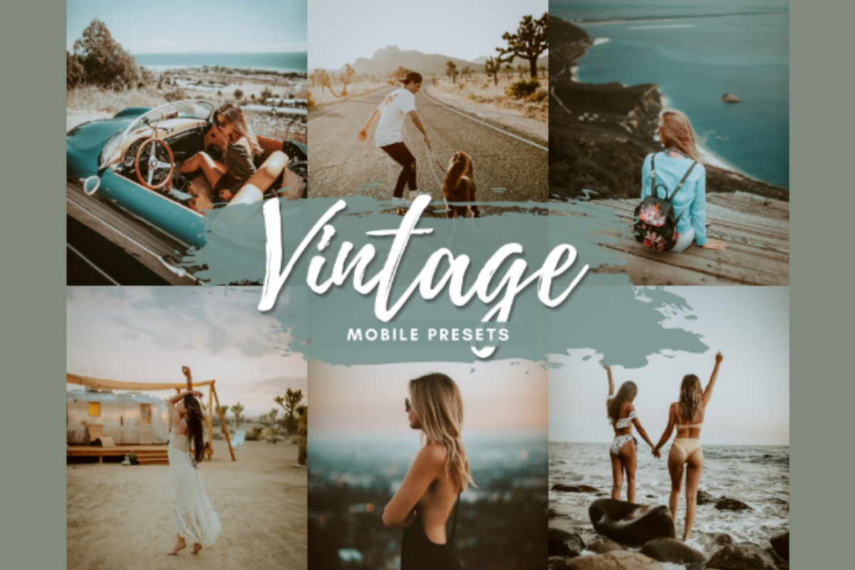 VINTAGE Mobile Lightroom Presets, an Action Add-On by 123PRESETS.COM (Photo 1 of 9)