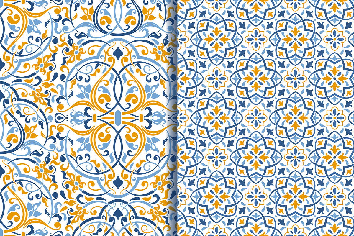 Set of 10 seamless pattern Baroque, a Pattern Graphic by NataLito (Photo 2 of 6)
