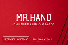 Mr.Hand - Display Family Font