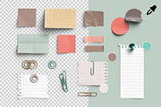 Marina Sticky Notes & Paper Clips, an Advertising Mockup by Custom Scene (Thumbnail 5 of 10)