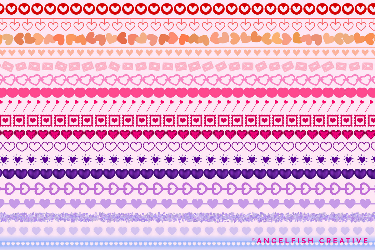 Sweet Hearts Brush Set for Procreate, a Brush Add-On by AngelfishCreative (Photo 6 of 7)