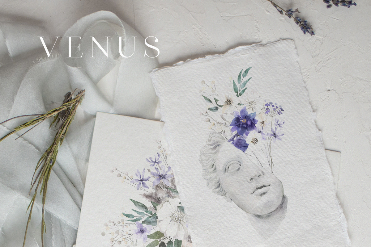 VENUS - Watercolor Antique Set, an Illustration by Kaleriia (Photo 9 of 9)