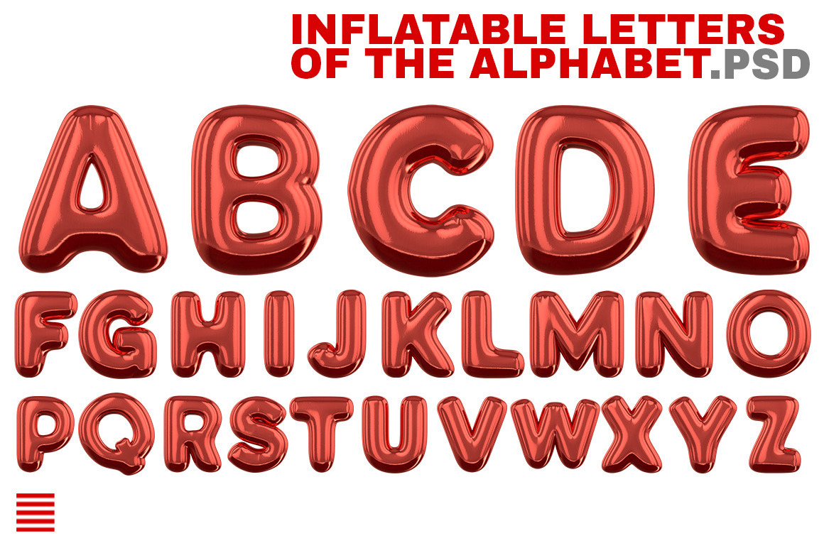 Inflatable letters, an Object Graphic by 3D Graphics Shop