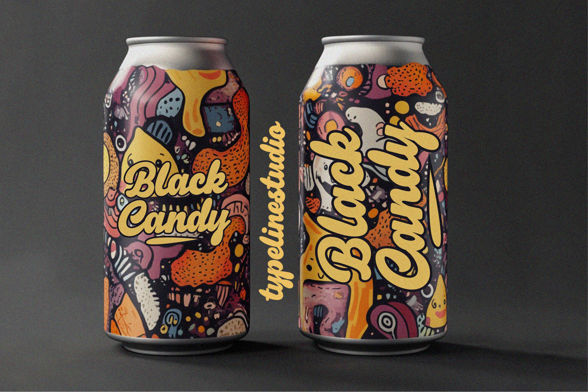 Black Candy – Bold Script Typeface, a Font by typeline studio (Photo 5 of 12)