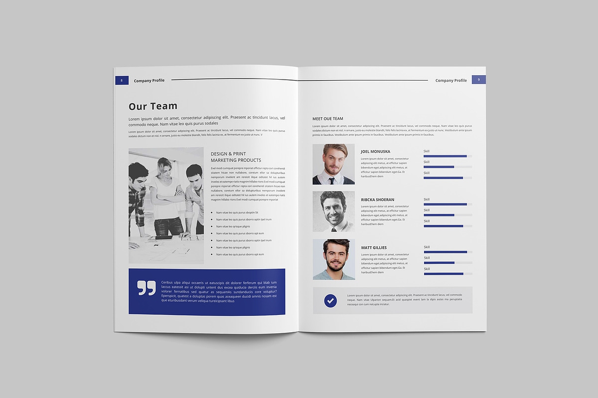 Company profile Template, a Brochure Template by Tanber Hossen (Photo 4 of 14)