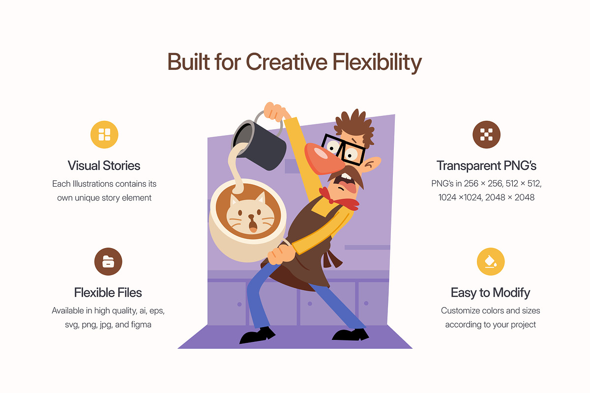 50 Professional Illustrations, a Person Illustration by Prosymbols (Photo 2 of 9)