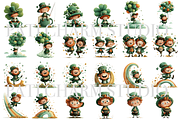 30 Leprechaun Clipart, a Decorative Illustration by Pati Charm Studio (Thumbnail 2 of 8)