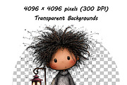 Whimsical Birthday Boy Clipart PNG, an Illustration by one-touch (Thumbnail 11 of 18)