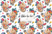 Tropical Santa Christmas PNG Clipart, a Seasonal Illustration by KaramfilaS (Thumbnail 20 of 35)