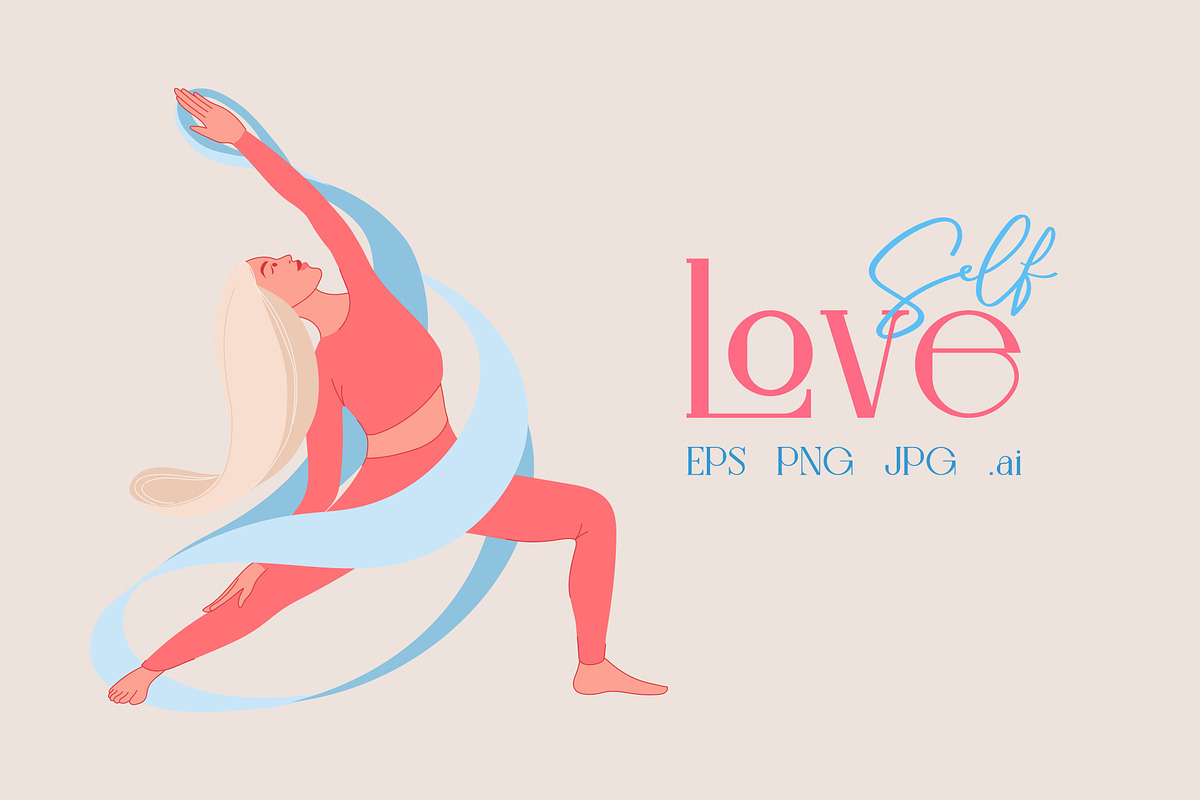 Self Love Illustrations+Design KIT, a Graphic by potokvarte (Photo 8 of 24)
