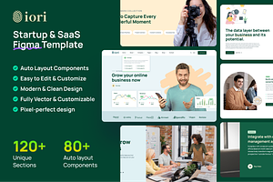 iori - Startup & SaaS Figma Template, an UI Kit Template by AliThemes