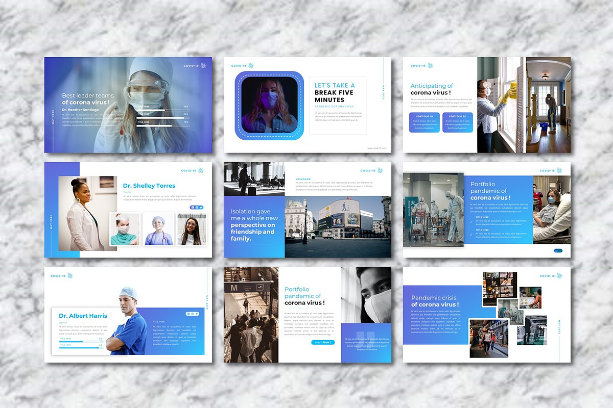 Corona Virus - Medical Powerpoint, a Presentation Template by Dhabee (Photo 8 of 13)