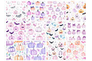 Cute Halloween Seamless Papers, an Illustration by Mashimara (Thumbnail 2 of 6)