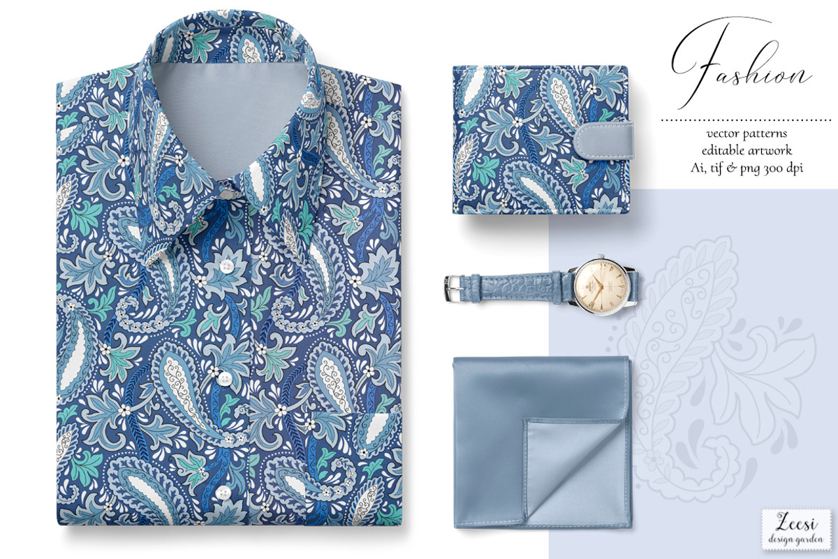 Olivia Paisley Pattern & Motifs, a Pattern Graphic by Zeesi Design Garden (Photo 8 of 11)
