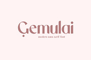 Gemulai - Modern Sans Serif Font, a Sans Serif Font by Prioritype Co (Thumbnail 1 of 10)