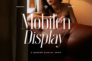 Mobilen Display Modern Display Serif, a Font by Alfinart