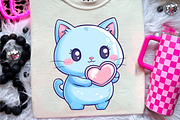 Blue Cat Ballerina Clipart, an Illustration by CreationArt (Thumbnail 4 of 9)