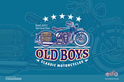 Vintage Motorcycle Logo, a Branding & Logo Template by Kongstones_std (Thumbnail 3 of 6)
