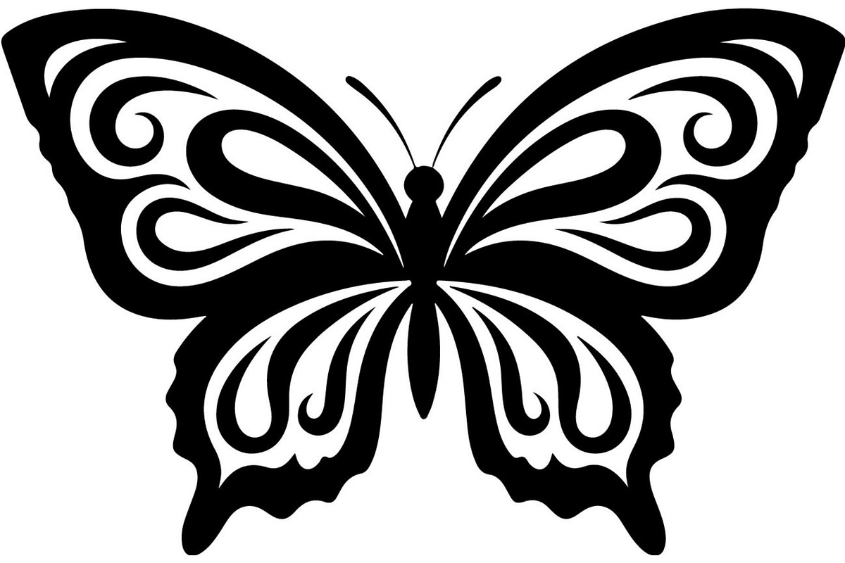 Elegant Butterfly Silhouette, an Object Graphic by Designer_Momina (Photo 10 of 18)