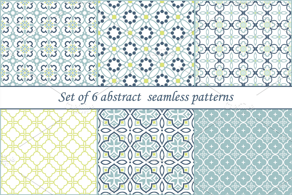 Abstract seamless vector patterns, a Pattern Graphic by Alonka's Illustrations (Photo 1 of 7)
