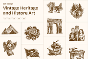 225 Vintage Heritage and History, a Person Illustration by Prosymbols (Thumbnail 1 of 11)