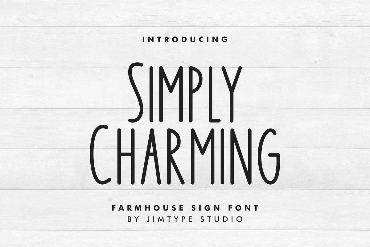 Simply Charming- Tall & Skinny Font, a Sans Serif Font by Jimtype Studio (Photo 1 of 9)