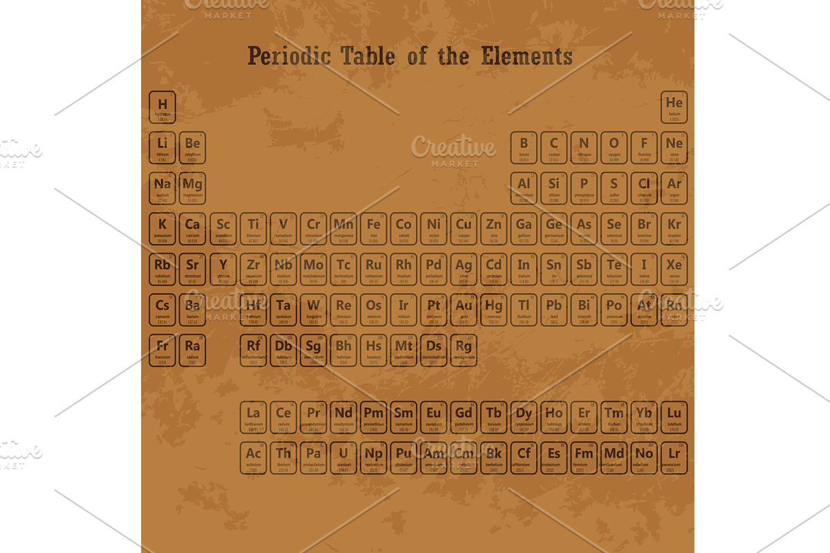 Periodic Table of the Elements, an Education Illustration by piter.goskov