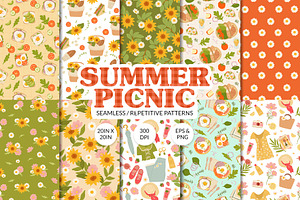 Summer Picnic Pattern Bundle