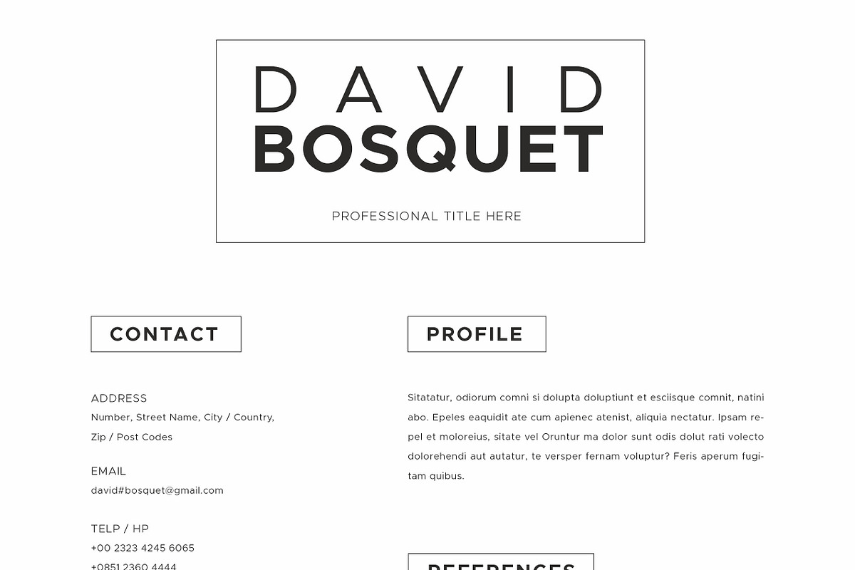 Resume / CV, a Resume Template by Peunayah (Photo 7 of 7)