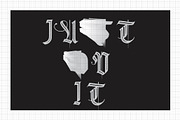Frakturshape Line, a Blackletter Font by cromatixclassroom (Thumbnail 8 of 9)