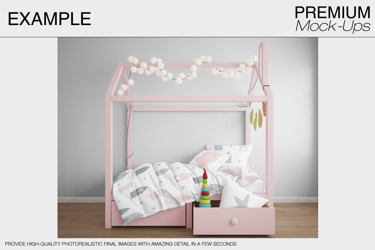 Kids Room and Bedding Mockups, a Product Mockup by mock-ups (Photo 5 of 16)