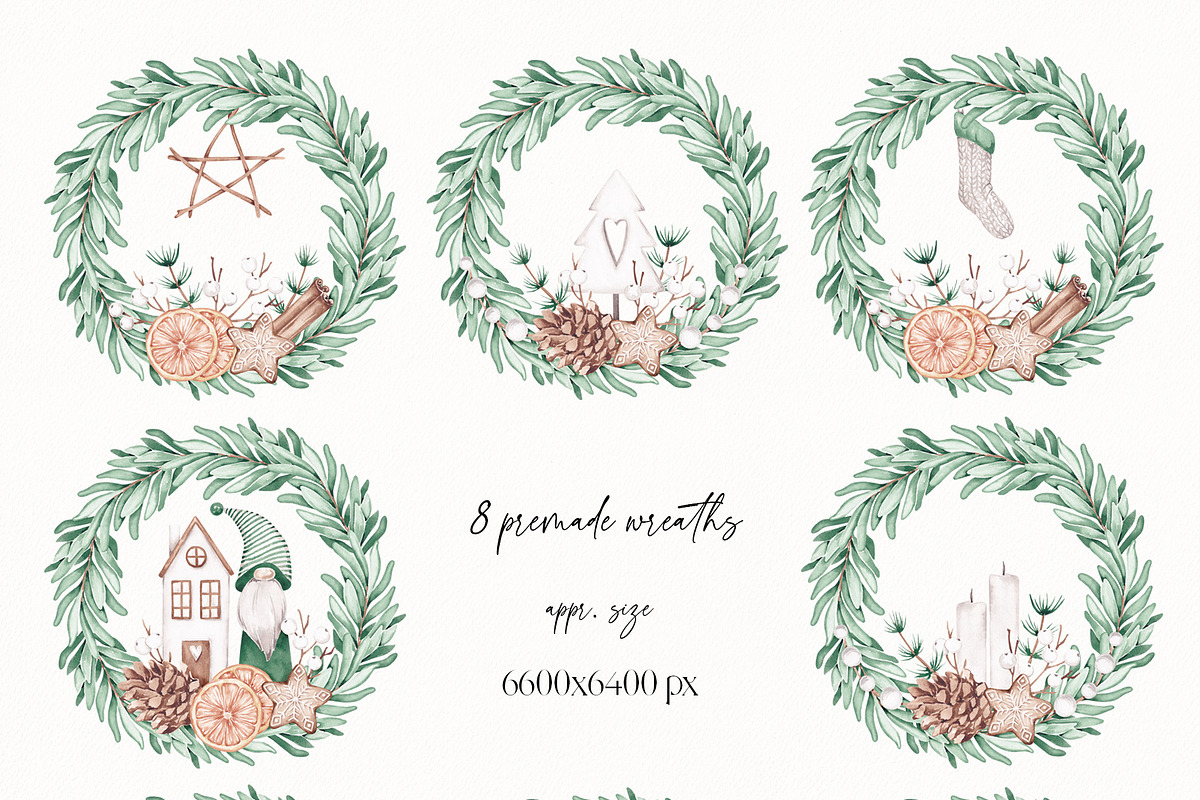 Noel Christmas Collection, a Seasonal Illustration by SirenaArt (Photo 9 of 20)