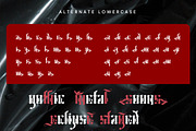 Jevilla - Gothic Blackletter Font, a Blackletter Font by Dhabee (Thumbnail 9 of 17)