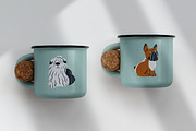 Cute dogs of different breeds set, an Animal Illustration by PaperTrident (Thumbnail 6 of 6)