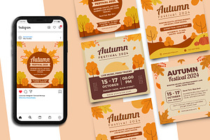 Autumn Festival Social Media, a Social Media Template by Artnivora.Std