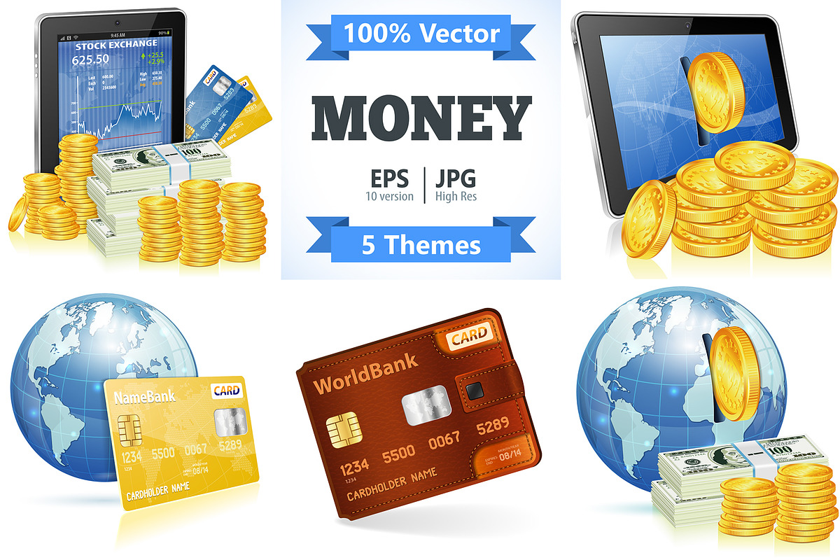 Financial Concept with Money, a Finance Illustration by TAlex (Photo 1 of 6)