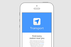 Transport - App Template HTML/CSS