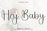 Hey Baby, a Handwritten Font by InermediaSTUDIO (Thumbnail 1 of 8)