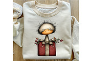 Christmas Whimsical Goose Clipart, an Illustration by OK Design (Thumbnail 6 of 6)