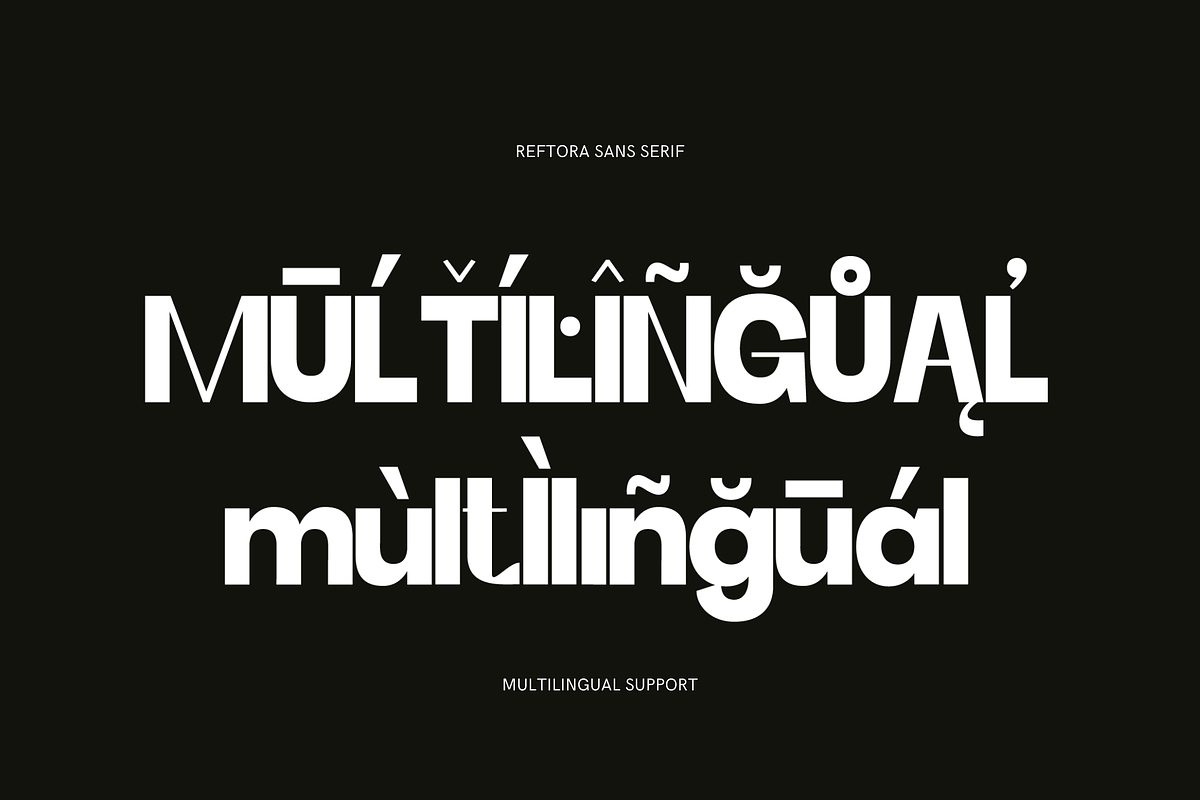 Reftora Modern Sans, a Sans Serif Font by Pinakiaa Studios (Photo 3 of 9)