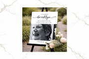 Funeral Welcome Sign B&W Canva FR004, a Poster Template by TyphoonStudio (Thumbnail 3 of 10)