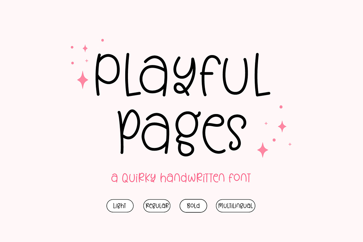 Playful Pages - A Quirky Font, a Handwritten Font by Kaya Fonts (Photo 1 of 33)