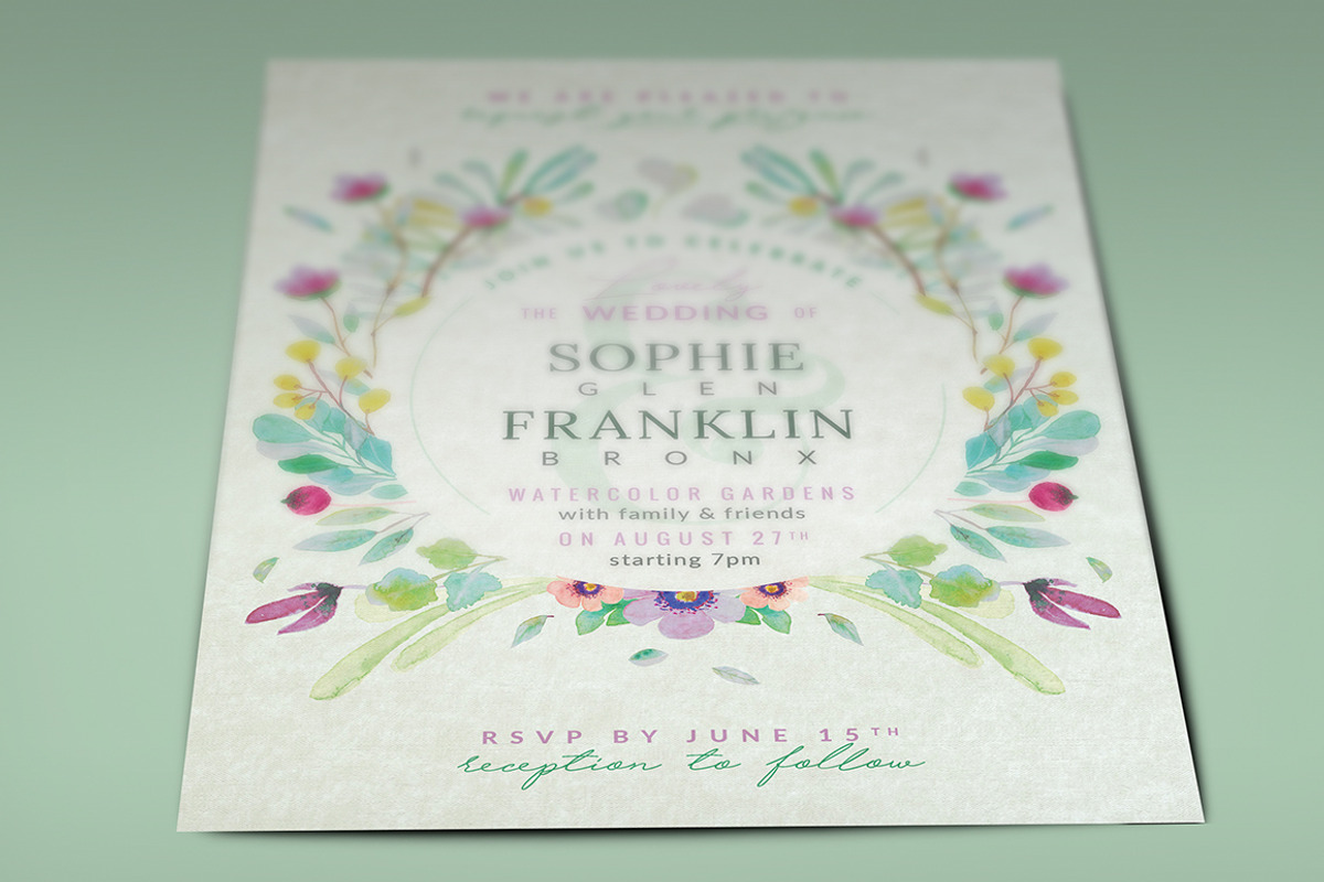 Lovely Greenery Wedding Card II, an Invitation Template by The Wedding Shop (Photo 5 of 6)