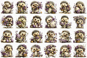 Whimsical Easter Hedgehog Clipart, an Illustration by Craft Nest (Thumbnail 6 of 12)