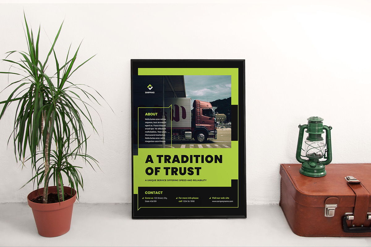 Shipping Poster, a Flyer Template by TemplatesNow!
